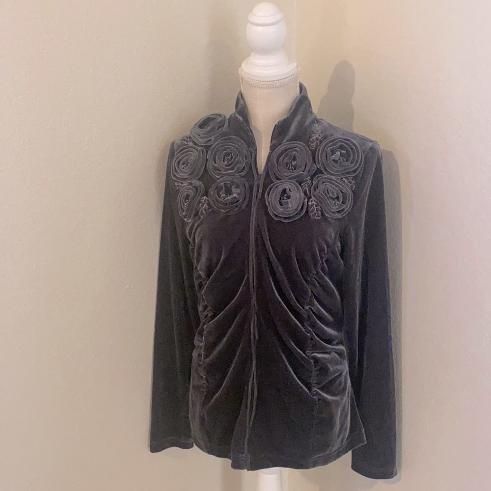 Boston proper sport velour jacket and pants set
